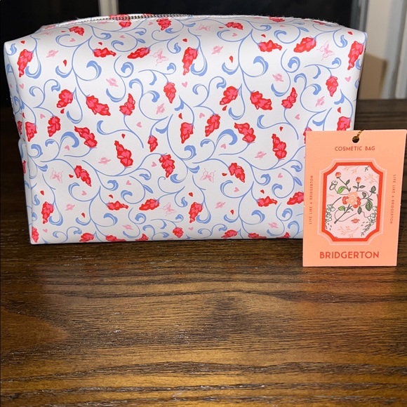 Bridgerton Floral Cosmetic Bag NWT - Picture 5 of 5